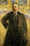 Eugene Jansson portratt av teaterchefen tor hedberg painting